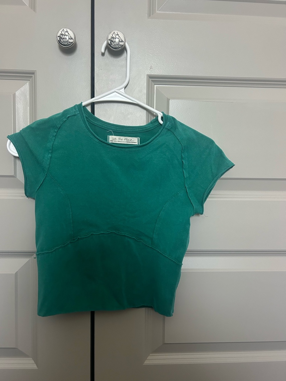 We the Free Protagonist Baby Tee Teal - Picture 2 of 3